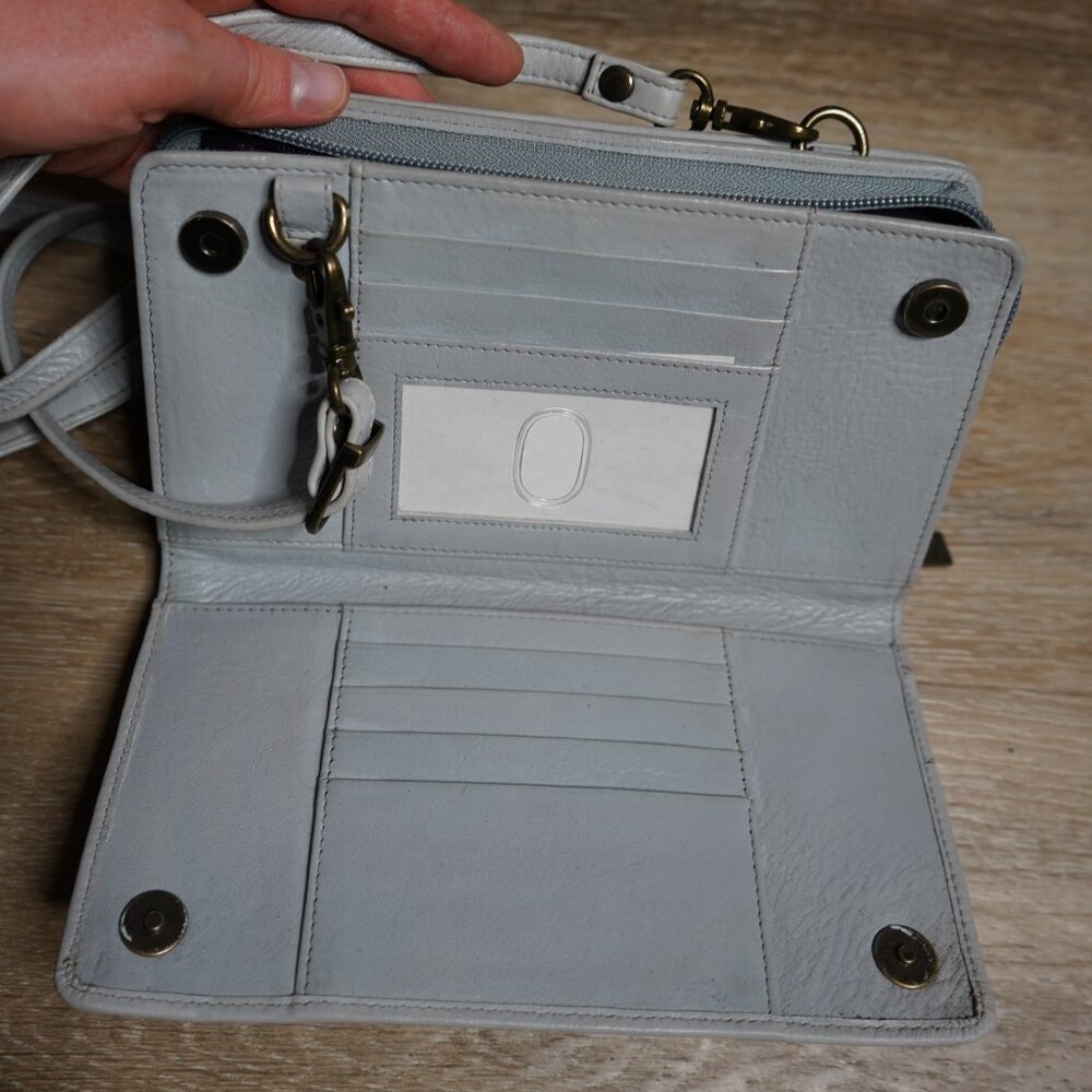 Anuschka Organizer Wallet Small Crossbody Bag - Picture 5 of 7